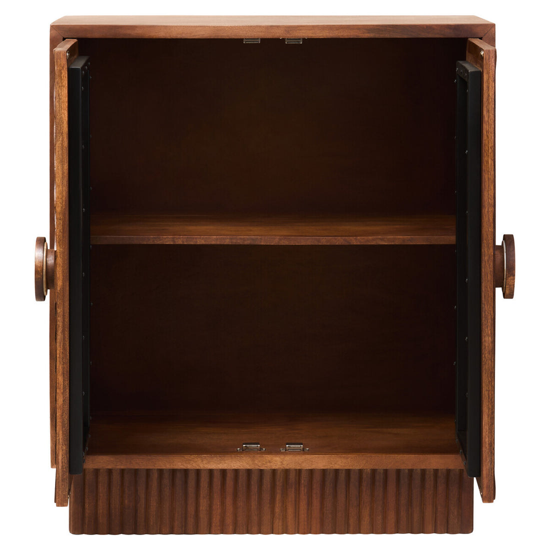 Sangar Two Door Mango Wood Carved Cabinet - Image 4