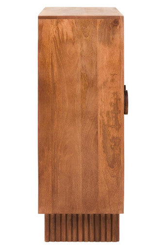 Sangar Two Door Mango Wood Carved Cabinet - Image 5