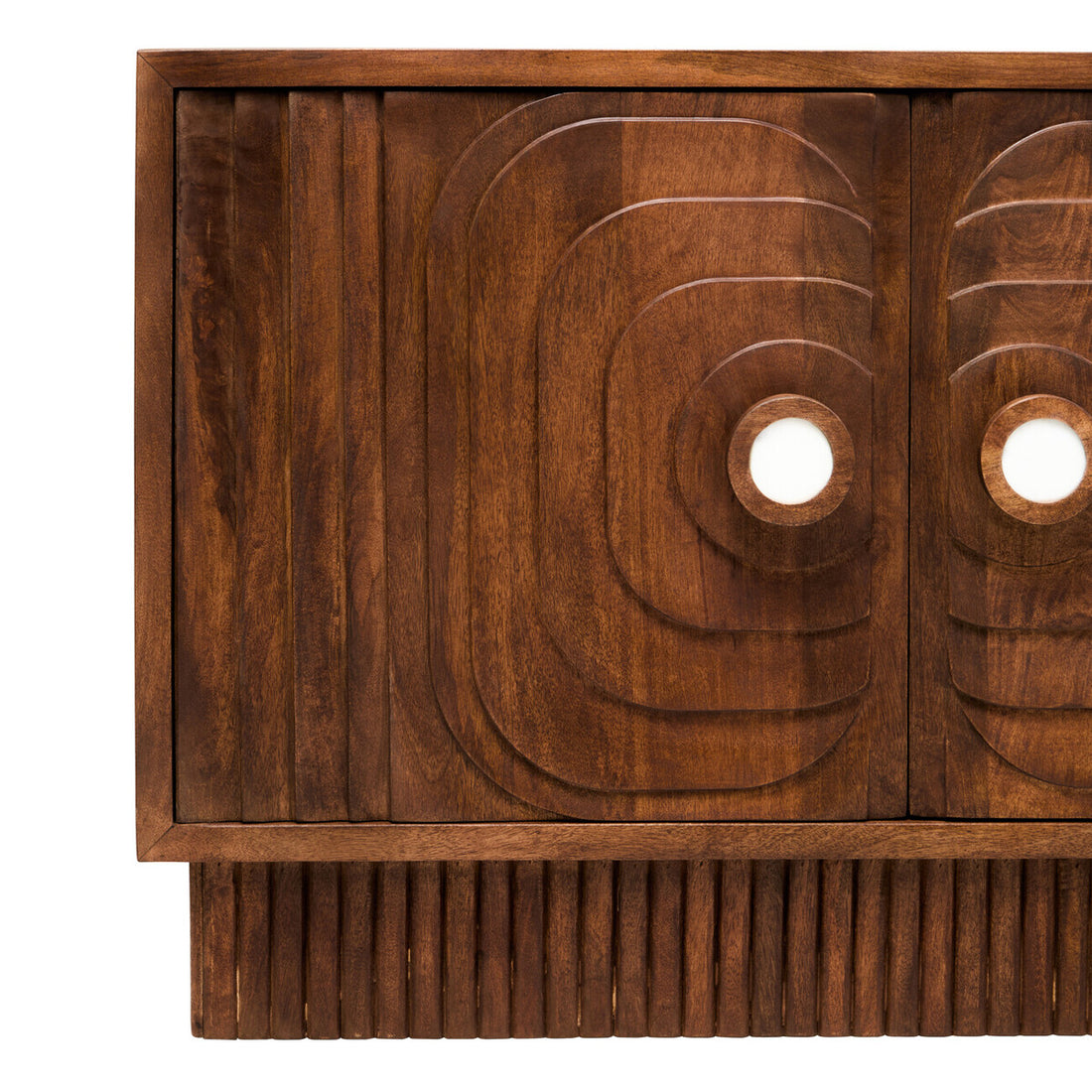 Sangar Two Door Mango Wood Carved Sideboard