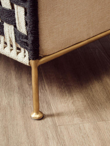 Satna Black And White Jute Chair