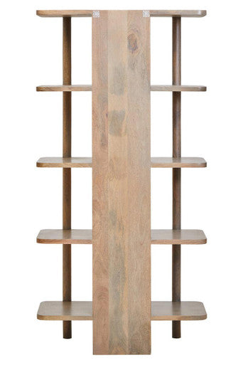 Torello Five Tier Grey Mango Wood Shelf Unit - Image 3
