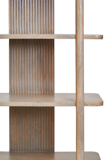Torello Five Tier Grey Mango Wood Shelf Unit - Image 4
