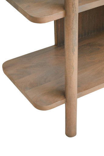 Torello Five Tier Grey Mango Wood Shelf Unit - Image 5