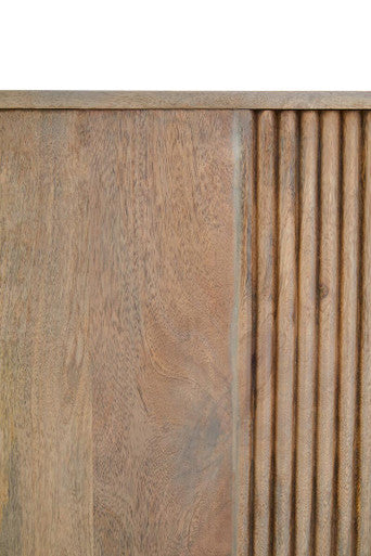 Torello Two Door Three Drawer Grey Mango Wood Sideboard - Image 6