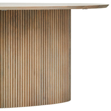 Torello Grey Mango Wood Oval Dining Table - Image 3