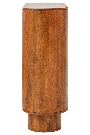 Torcino Two Door Brown Mango Wood Cabinet - Image 4