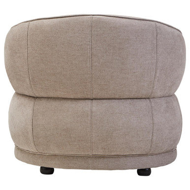Daphne Taupe Chenille Curved Chair - Image 5