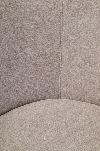 Daphne Taupe Chenille Curved Chair - Image 8
