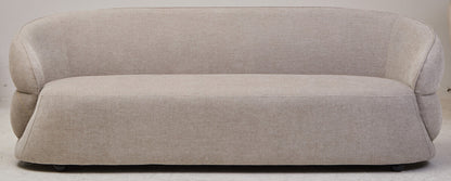 Daphne Curve Chenille Effect Taupe Three Seater Sofa