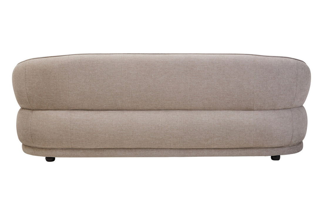 3 Seater Taupe Chenille Sofa, Daphne