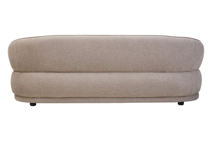 Daphne Curve Chenille Effect Taupe Three Seater Sofa