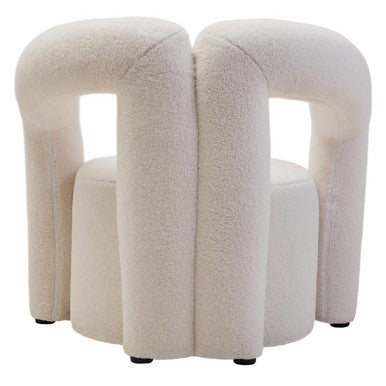 Davina Ivory Boucle Statement Chair - Image 5
