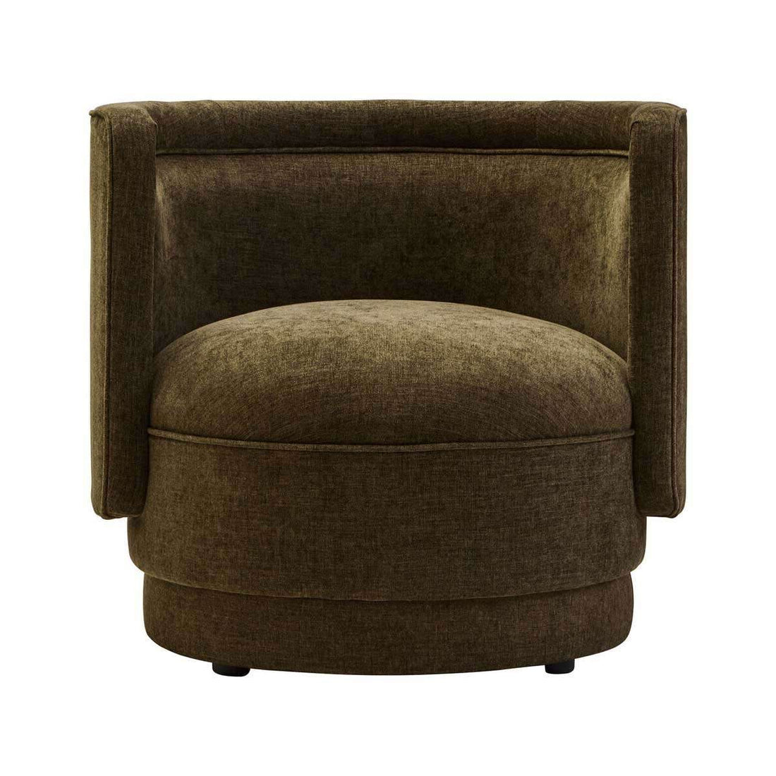 Drake Chenille Effect Curve Forrest Green Chair