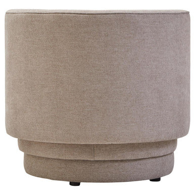 Drake Taupe Chenille Curved Chair - Image 4
