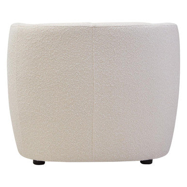 Bruge Textured Cream Curved Chair - Image 4
