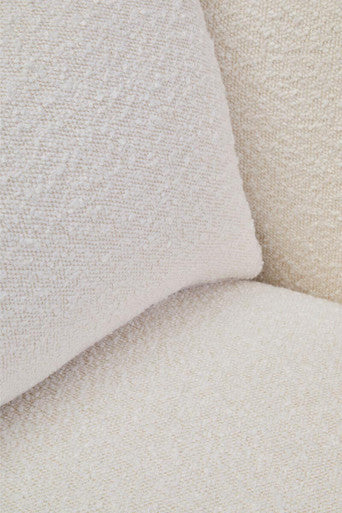 Bruge Textured Cream Curved Chair - Image 7