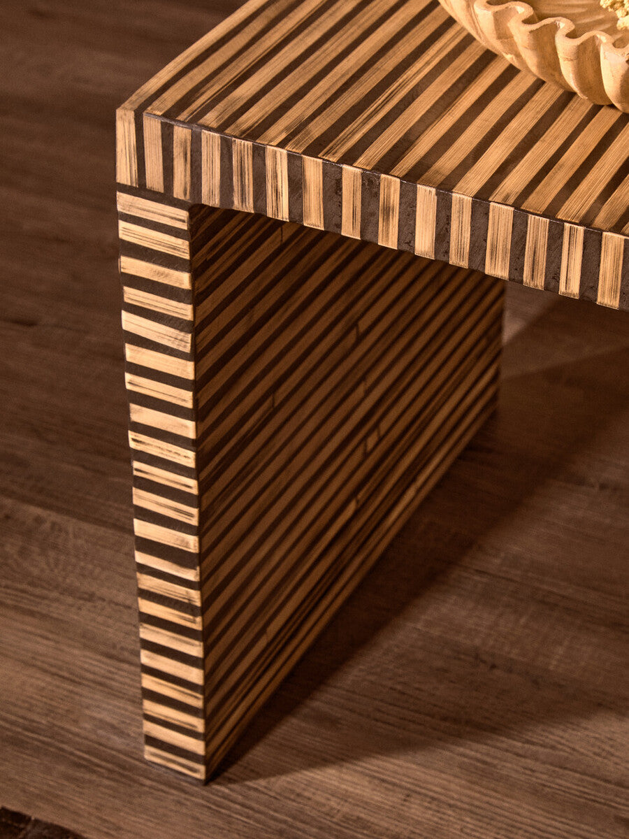 Bambusa Bamboo Inlay Side Table