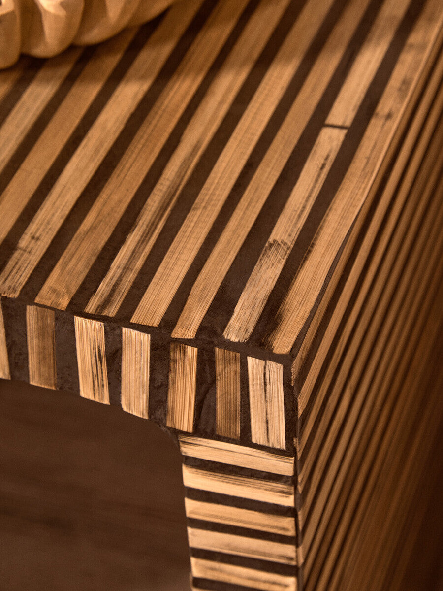 Bambusa Bamboo Inlay Side Table