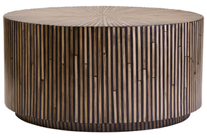 Bambusa Bamboo Inlay Round Coffee Table