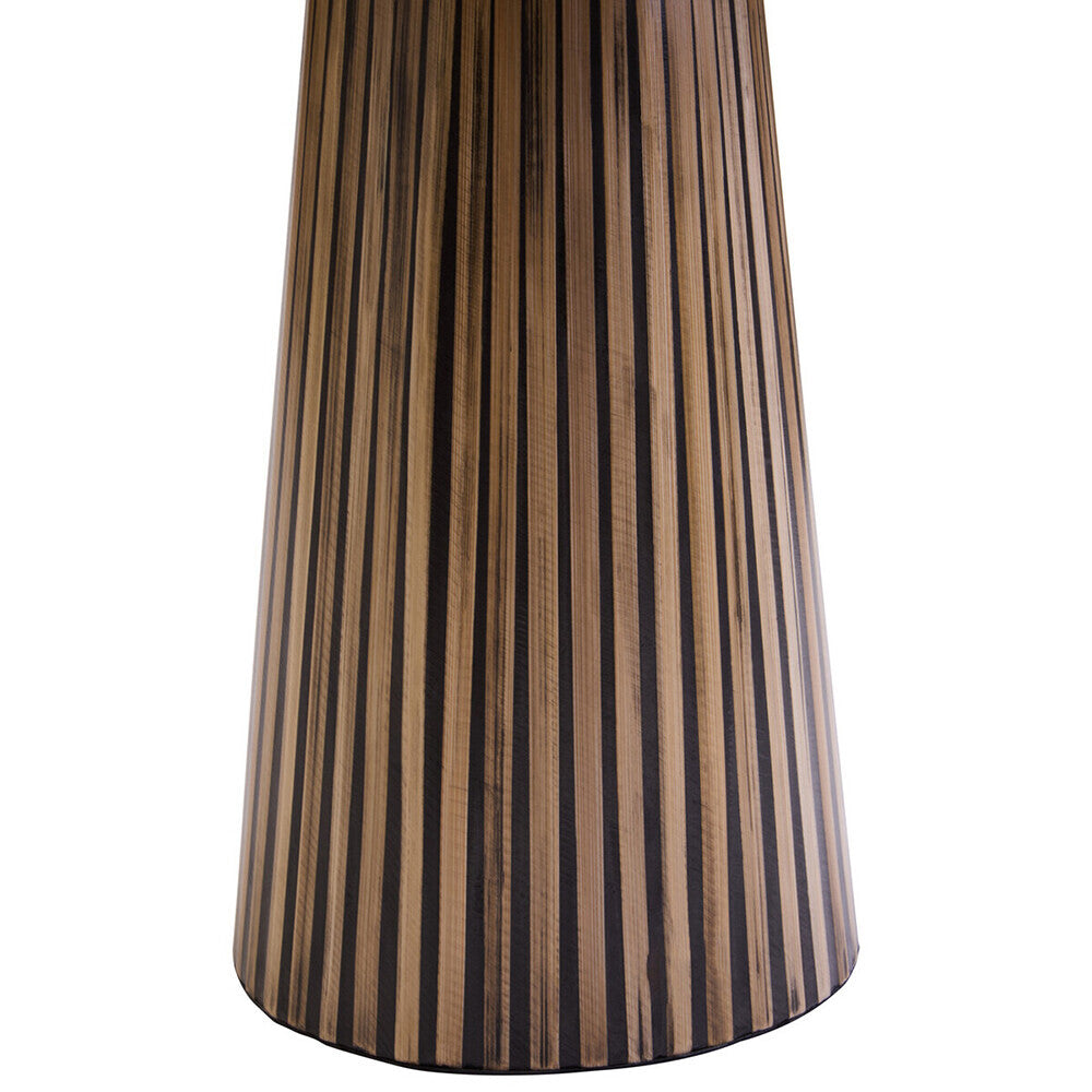 Bambusa Bamboo Inlay Round Side Table