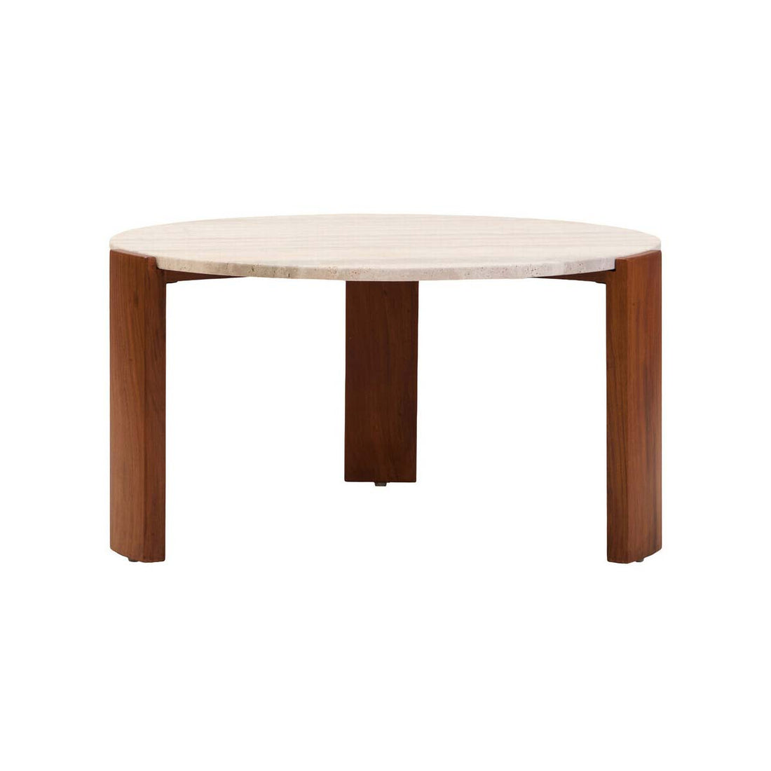 Palermo Round Travertine Top Large Coffee Table