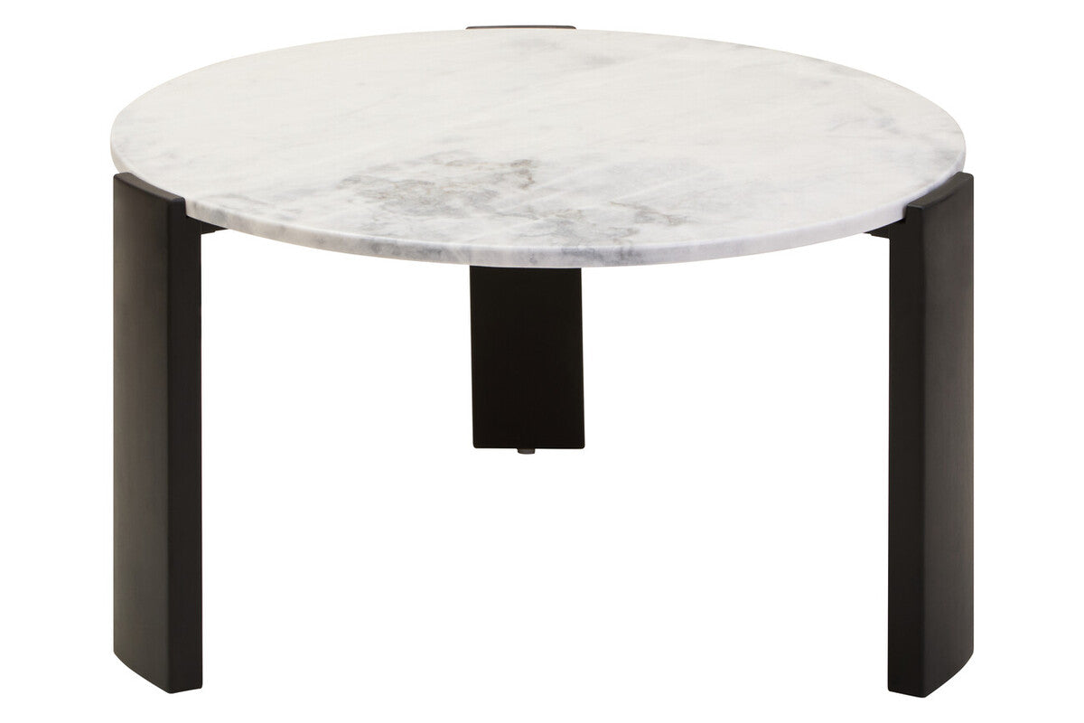 Palermo Round White Marble Top Large Coffee Table