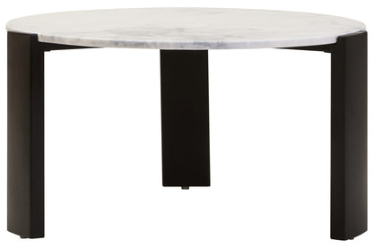 Palermo Round White Marble Top Large Coffee Table