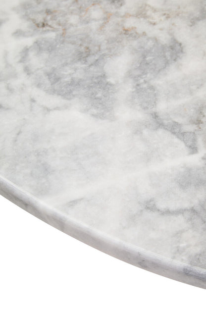 Palermo Round White Marble Top Large Coffee Table