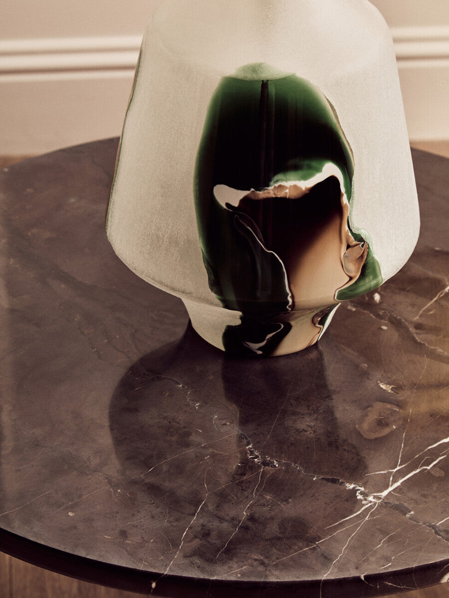 Palermo Round Black Marble Top Small Coffee Table