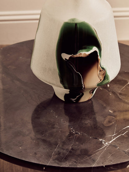 Palermo Round Black Marble Top Small Coffee Table