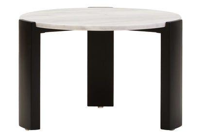 Palermo Round White Marble Top Small Coffee Table
