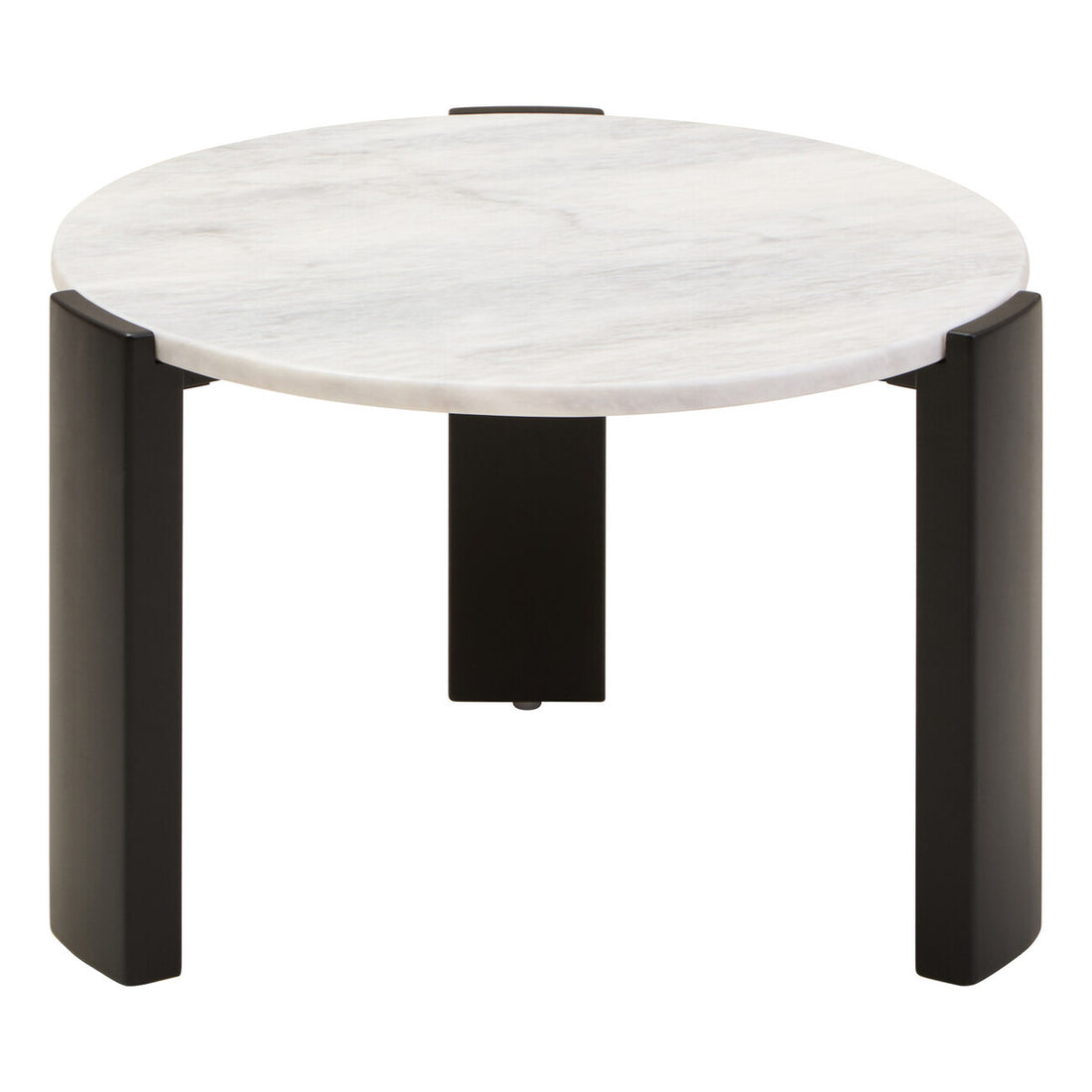 Palermo Round White Marble Top Small Coffee Table