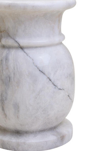 Zoro White Marble Stool
