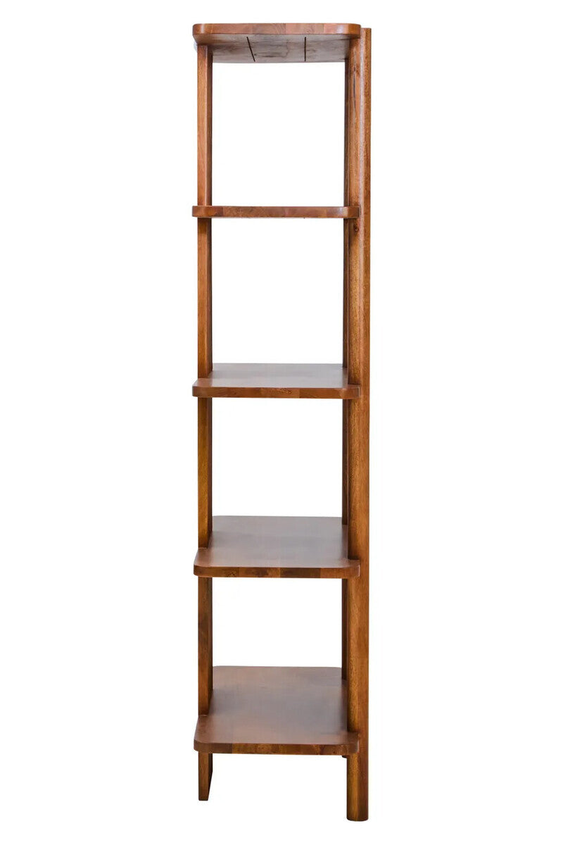 Torello Five Tier Mango Wood Shelf Unit