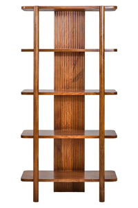 Torello Five Tier Mango Wood Shelf Unit
