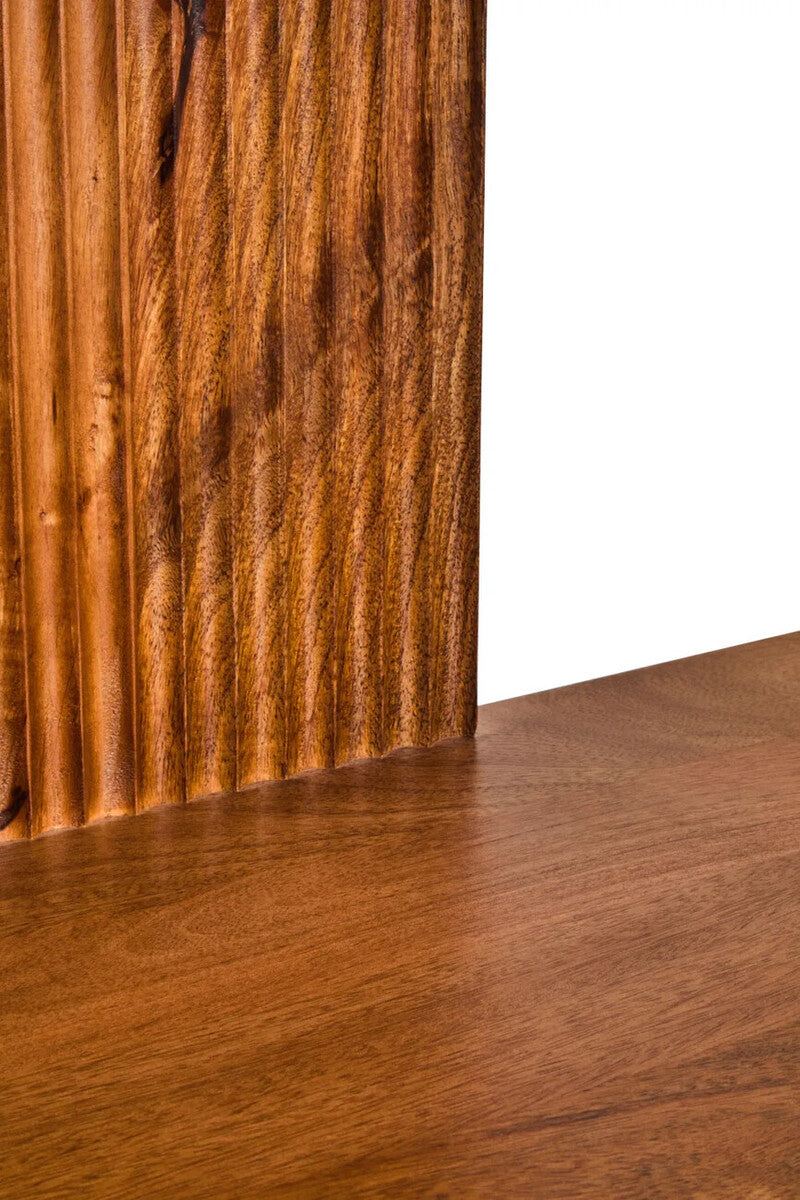 Torello Five Tier Brown Mango Wood Shelf Unit
