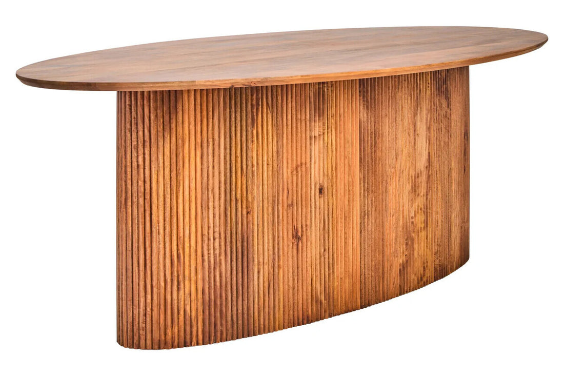 Torello Mango Wood Oval Dining Table