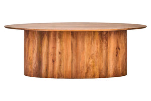 Torello Mango Wood Oval Dining Table