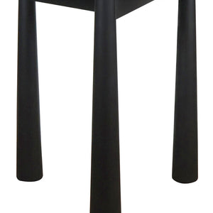 Wilbur Travertine and Black Finish Mango Wood Side Table