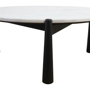 Wilbur White Marble and Blac2404798kFinsh Mango Wood Coffee Table