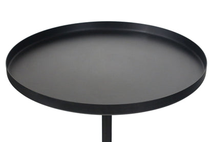Metal Top Travertine Base Side Table | Murcia