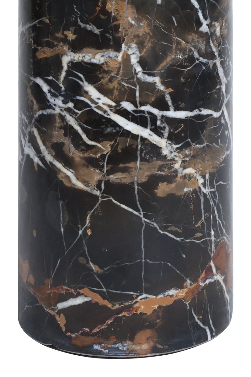 Metal Top Black and White Marble Base Side Table | Murcia