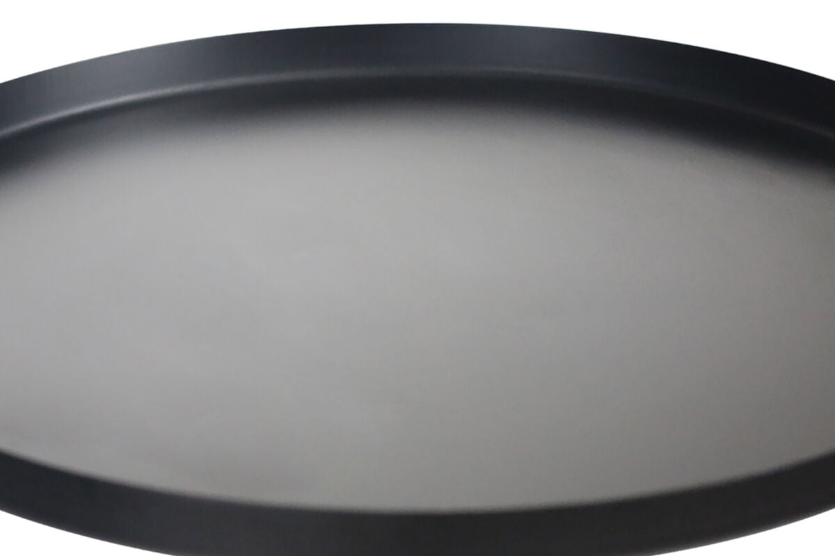 Metal Top Black and White Marble Base Side Table | Murcia