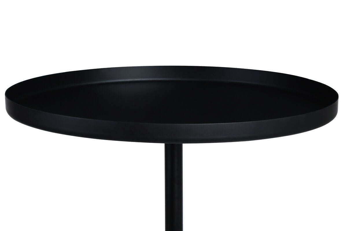 Metal Top Berma Teak Marble Base Side Table | Murcia