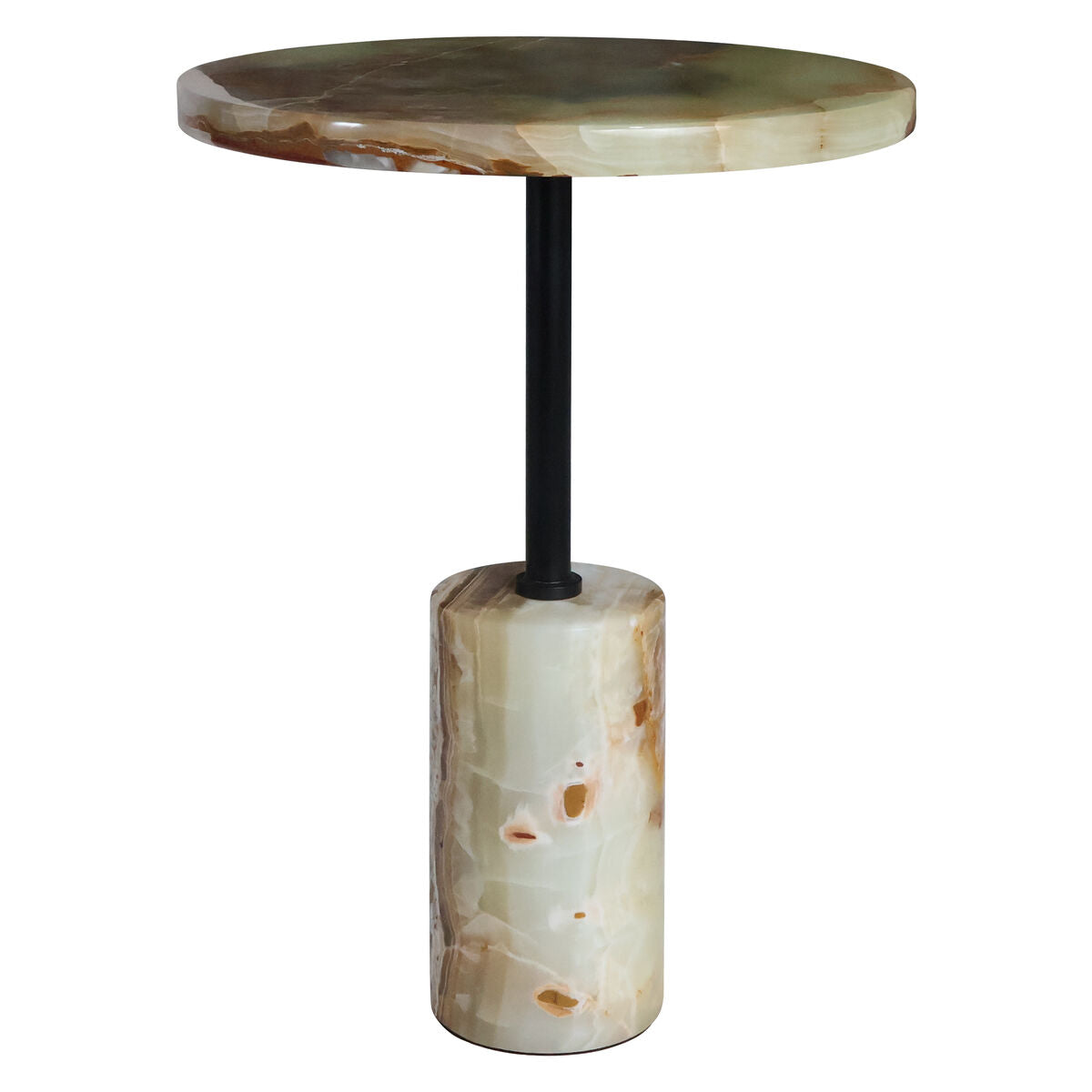 Onyx Top and Base Side Table | Merida