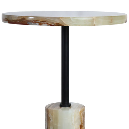 Onyx Top and Base Side Table | Merida