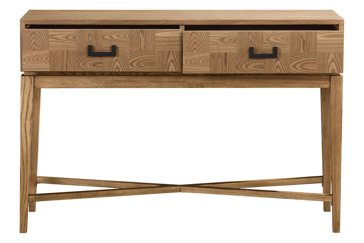 Natural Two Drawer Console Table | Dimaro