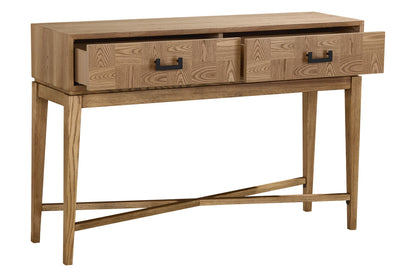 Natural Two Drawer Console Table | Dimaro