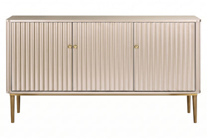 Three Door Flute Detail Sideboard | Dusino