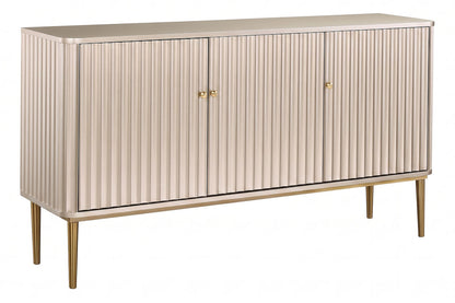 Three Door Flute Detail Sideboard | Dusino